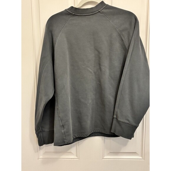 Vuori Restore Oversized Crew Sweatshirt Womens XL Green Gray Pullover VW265 - Picture 4 of 9